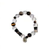 10mm Natural White Crystal Bracelet for Clarity & Balance, Designed for Healing and Protection