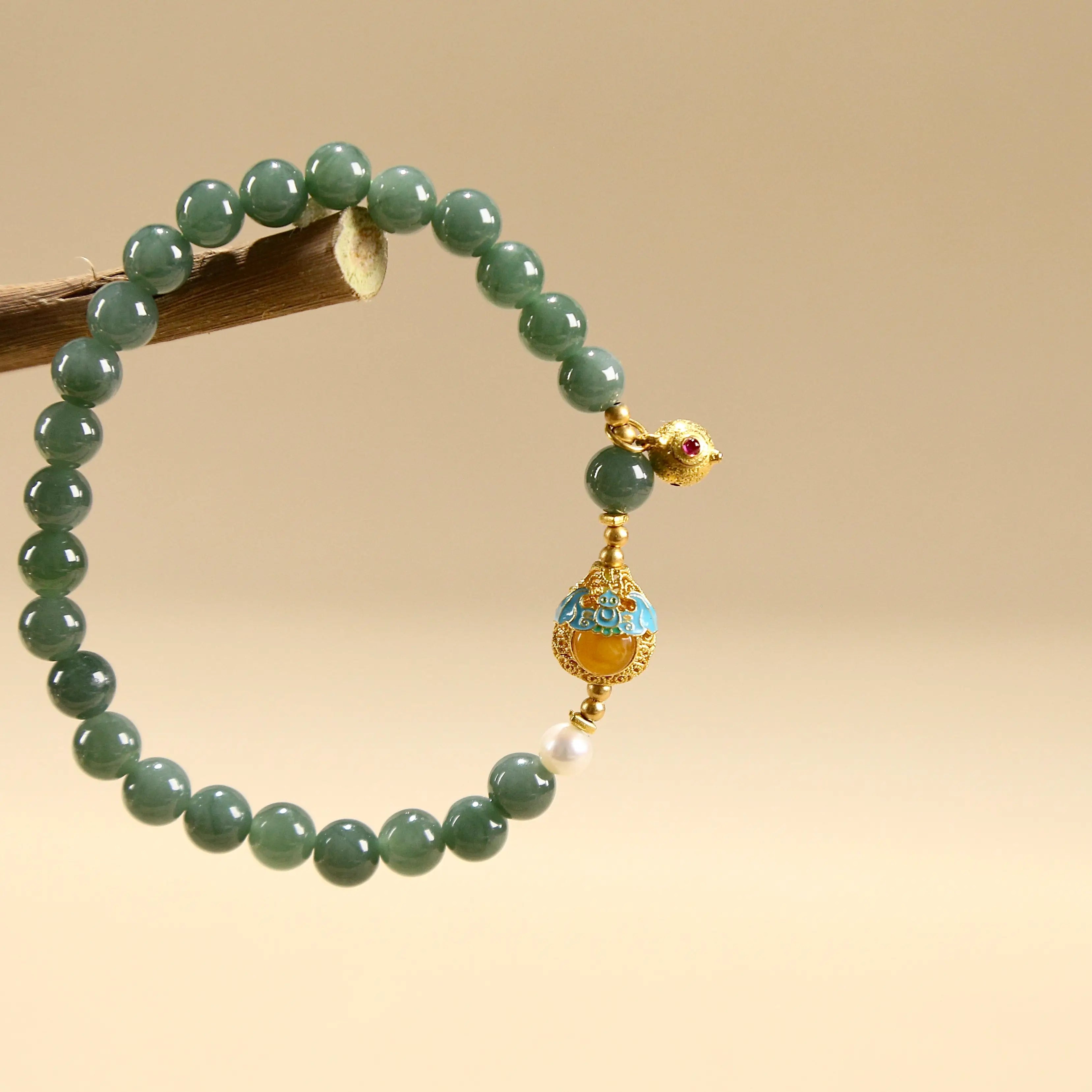 7mm Serenity & Elegance Blue Jadeite Bracelet