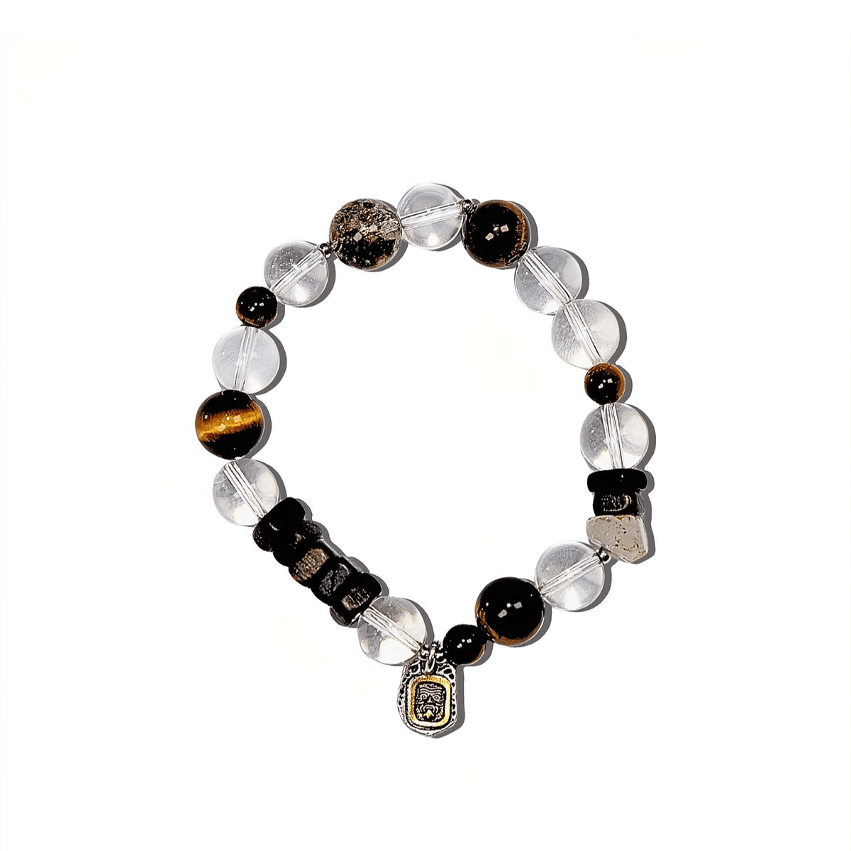 10mm Natural White Crystal Bracelet for Clarity & Balance, Designed for Healing and Protection